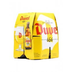 DUVEL 6.66 BLONDE 6 HOPS BELGIAN BLONDE 11oz 4PK BOTTLES - Schaefer’s