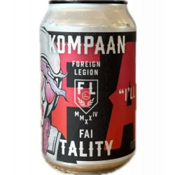 Kompaan Foreign Legion Fai Tality 330ml - Bierwinkelier