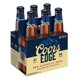 Coors Edge — Non-Alcoholic Brew, 6-pack - Minus Moonshine