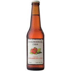 Rekorderlig Strawberry & Lime Cider 330ml - BoozeBud