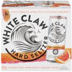 White Claw Ruby Grapefruit 12oz 6pk Cn - Luekens Wine & Spirits