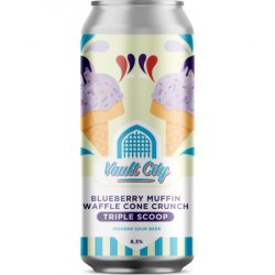 Vault City Brewing Blueberry Muffin Waffle Cone Crunch Triple Scoop   - The Beer Garage