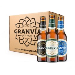 Gran Vía LA PAREJA PERFECTA – 12 CERVEZAS Y 2 VASOS DE CERVEZAS GRAN VÍA - Cervezas Gran Vía