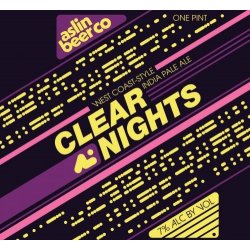 Aslin Beer Company Clear Nights 4 pack 16 oz. Can - Petite Cellars