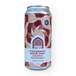 VAULT CITY  STRAWBERRY WHITE CHOC CRUNCH DOUGHNUT  4.1% - Fuggles Bottle Shop