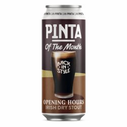 PINTA Opening Hours