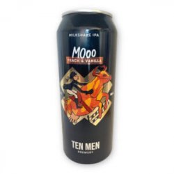 Ten Men Brewery, MOoo, Milkeshake IPA, Peach & Vanilla,  0,5 l.  5,0% - Best Of Beers