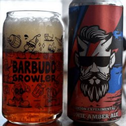 Schop Barbudo Growler  Bowie  Amber Ale - Barbudo Growler