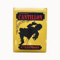 Placa de Parede esmaltada “La Gueuze Cantillon C’est Bon” - Syndicato