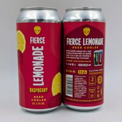 Fierce: Hard Raspberry Lemonade Beer Cooler (440ml) - Hop Shop Aberdeen