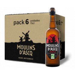 Pack 6 Cervezas Triple Moulins d’Ascq 75cl - BIOrigin - Biorigin