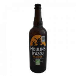 Brasserie Moulin D Ascq Moulins d'Ascq Blonde Bio 75cl - Charlemagne Boissons