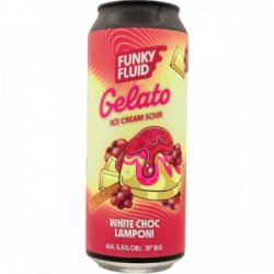 Funky Fluid – Gelato: White Choc Lamponi - Rebel Beer Cans