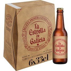 Estrella Galicia Pack 6 X 33 cl - Decervecitas.com