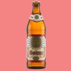 Hausbrauerei zur Sonne Urtyp Hell  0,5l Flasche - Blech.Brut