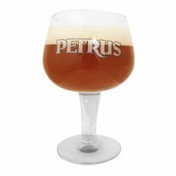 Verre Petrus logo blanc 50 cl - RB-and-Beer