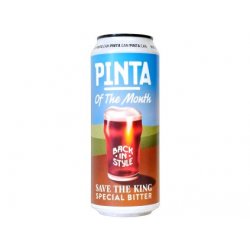 PINTA - OF THE MONTH - January 2025 - Save the King 0,5l can 5% alc. - Beer Butik