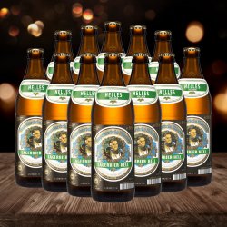 Augustiner Helles German Lager 500ml Bottles - 5.2% ABV (12 Multipack) - Beerhunter