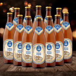 Hofbräu Original German Lager Helles 500ml Bottles - 5.1% ABV (12 Multipack) - Beerhunter