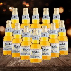 Modelo Especial Mexican Lager 355ml Bottles (12 Pack) - 4.5% ABV - Beerhunter