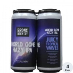 Bronx World Gone Hazy IPA 16oz 4pk Cn - Luekens Wine & Spirits