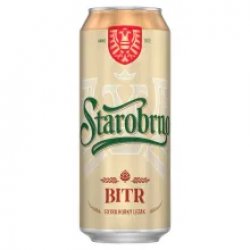 plech pivo STAROBRNO Bitr 0,5L 6ks-bal. - Baráček