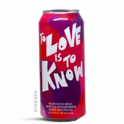 Hop Butcher For The World To Love Is To Know DIPA - Kihoskh