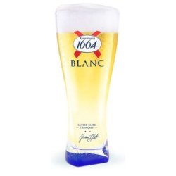 Taurė alui KRONENBOURG BLANC 1664 (0,5 l mėlyna) - Gero Alaus Parduotuvė