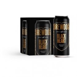 BrewDog Black Heart Draught Stout 4 x 440ml - Kay Gee’s Off Licence