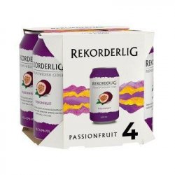 Rekorderlig Passionfruit Premium Swedish Cider 4x330ml - Fountainhall Wines