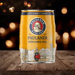 Paulaner Munchner Hell Premium German Lager 5ltr Mini Keg - 4.9% ABV - Beerhunter