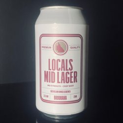 Brouhaha, Locals Mid Lager, 375ml - My Beer Dealer