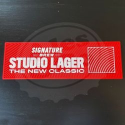 Signature Brew Bar Runner Signature Studio Fabric Rosso - Ales & Co.