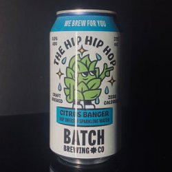 Batch Brewing Co., The Hip Hop Citrus Banger Hop Infused Sparkling Water. 375ml - My Beer Dealer