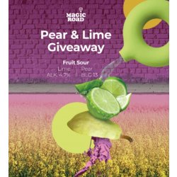 Magic Road Pear & Lime Giveaway  Untappd 3,7  - Fish & Beer