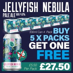 Tooth & Claw JELLYFISH  NEBULA 24x330ml cans - Camerons Brewery