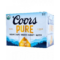 Coors Brewing Company Pure Light - Half Time