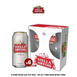 2 Cáliz Stella Artois + 6 Stella Artois 473Cm3 - Almacén de Cervezas
