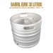 Barril Euro em Inox - Válvula S - 30 Litros 