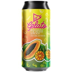 Funky Fluid Gelato: Red Papaya, Calamansi & Peach Ice Cream Sour 500ml (5.5%) - Indiebeer