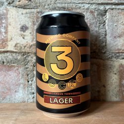 3 Locks Lager 4.7% (330ml) - Caps and Taps