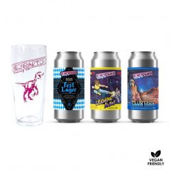 Neon Raptor Glass & Beer Box - Neon Raptor Brewing Co.