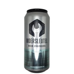 Moersleutel Craft Brewery Barcode: Silver & Aquamarine