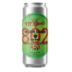 McLeod's 802 #58 Fresh Hopped Unfiltered IPA 440mL - The Hamilton Beer & Wine Co