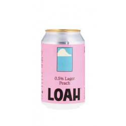 Loah Peach Lager 0.5% 330ml Can - The Salusbury Winestore