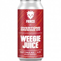 Fierce X Overtone Brewing Weegie Juice Hazy Pale Ale - Kwoff