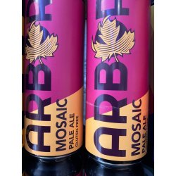 Arbor Mosaic Gluten Free Pale Ale Arbor Mosaic Gluten Free Pale Ale