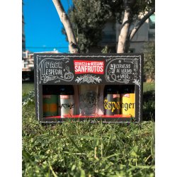 SanFrutos PACK REGALO DEGUSTACIÓN 4 CERVEZAS + VASO - Cerveza SanFrutos