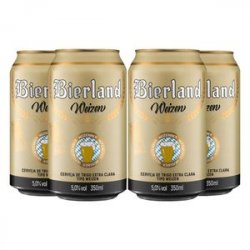 Pack 4 s Bierland Weizen lata 350ml - CervejaBox