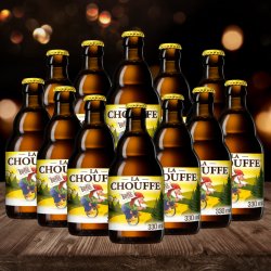 Brasserie d’Achouffe La Chouffe Belgian Blond Beer 330ml Bottles - 8.0% ABV (12 Multipack) - Beerhunter